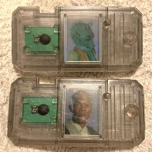 Vintage Star Wars Commtech Reader Chips Lot Of 2 Mace Windu & Greedo 1999 Hasbro